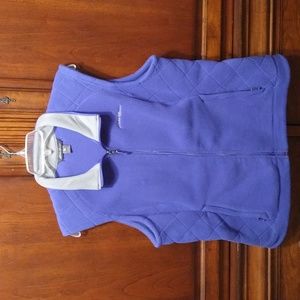 Women's Large purple Eddie Bauer zip up vest